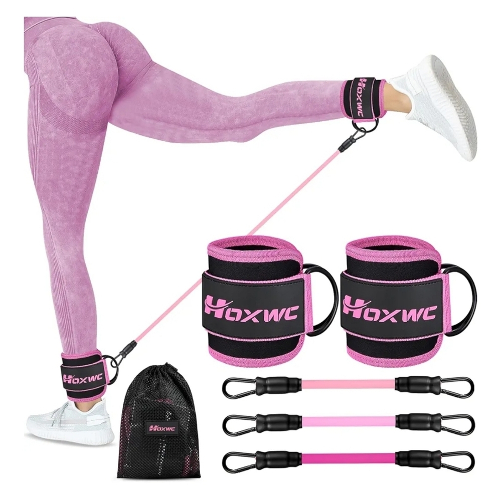 Workout Excerise Leg Weights Bands And Weighted Jump Rope Gym - Picture 6 of 6